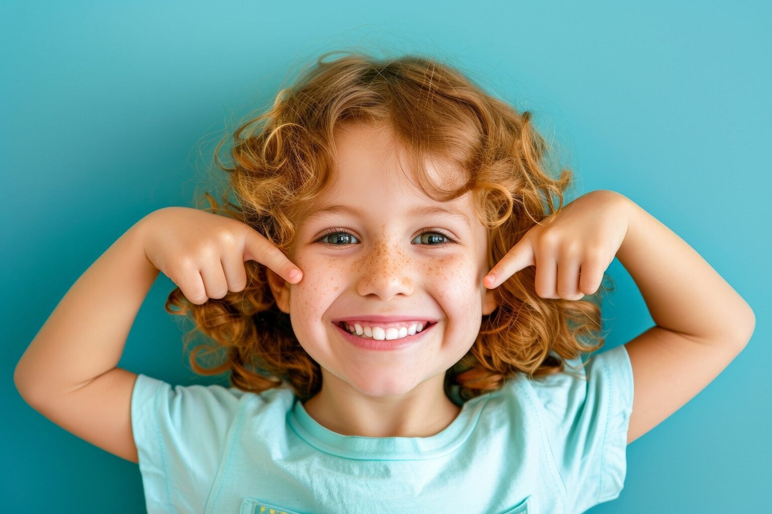 Kind mit Lächeln, Symbol für Kinderzahnheilkunde