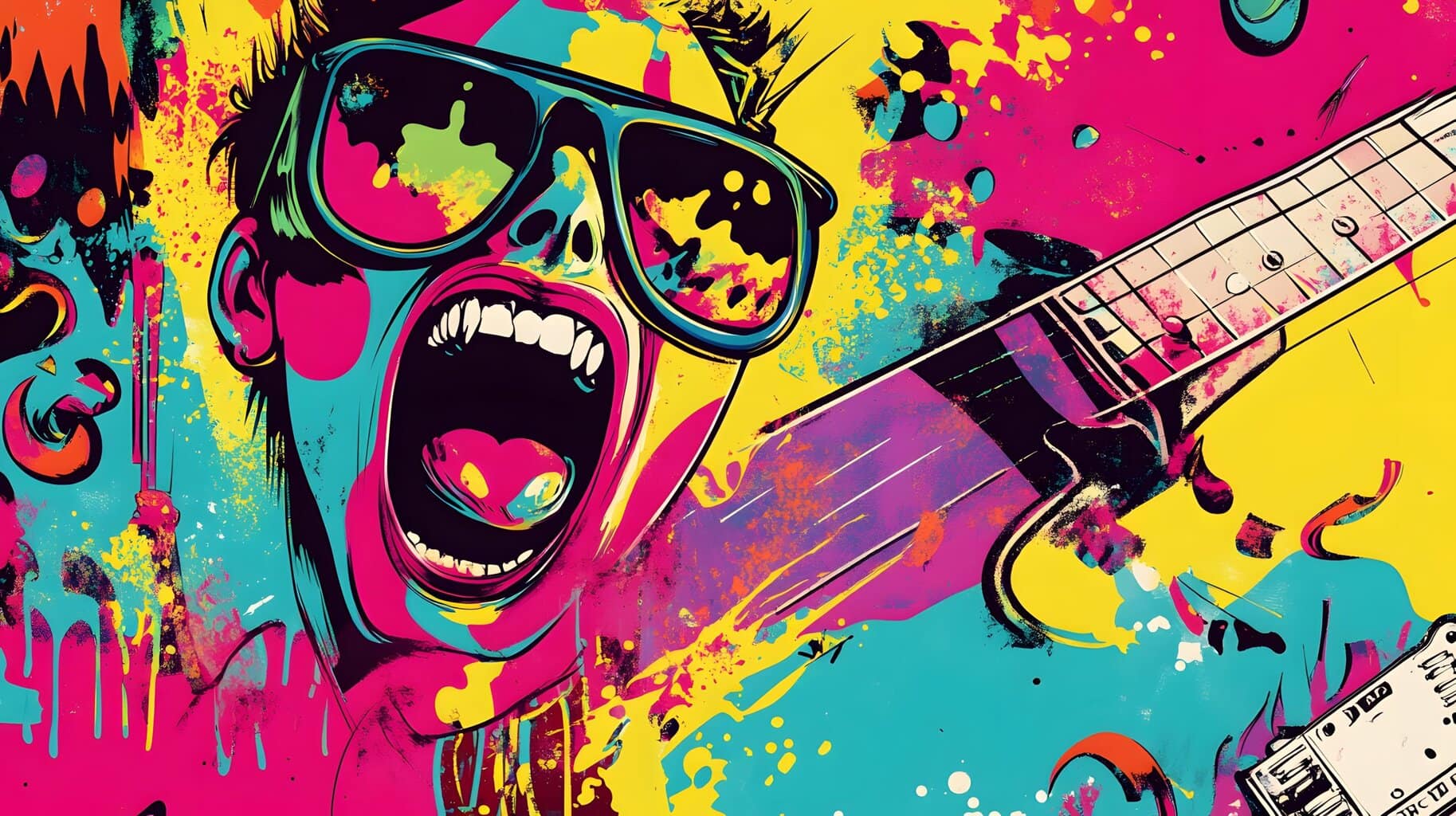 cooles Kunstbild mit schreiendem Subjekt für Aligner